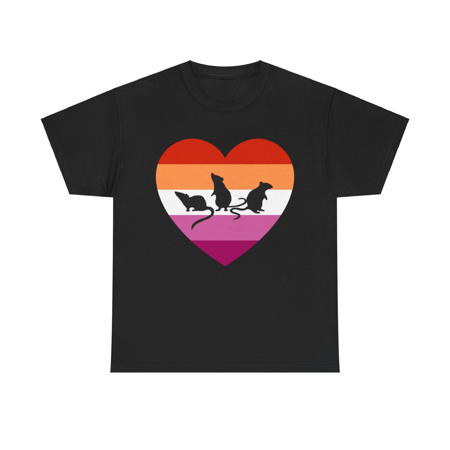 3 Little Lesbian Rats Unisex Heavy Cotton Tee