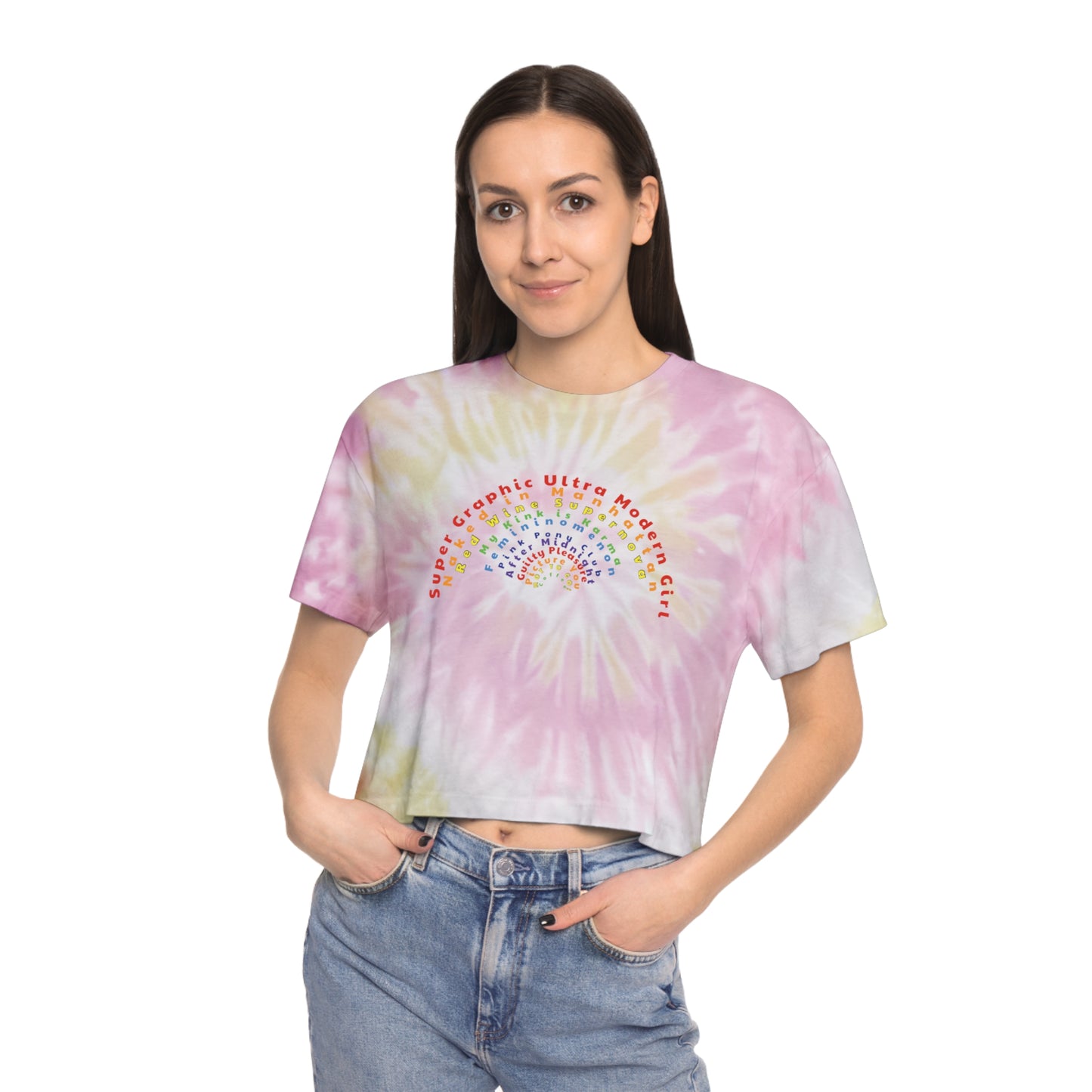 Chappell Roan Rainbow- Rise and Fall of a Midwest Princess song names Tie-Dye Crop Tee