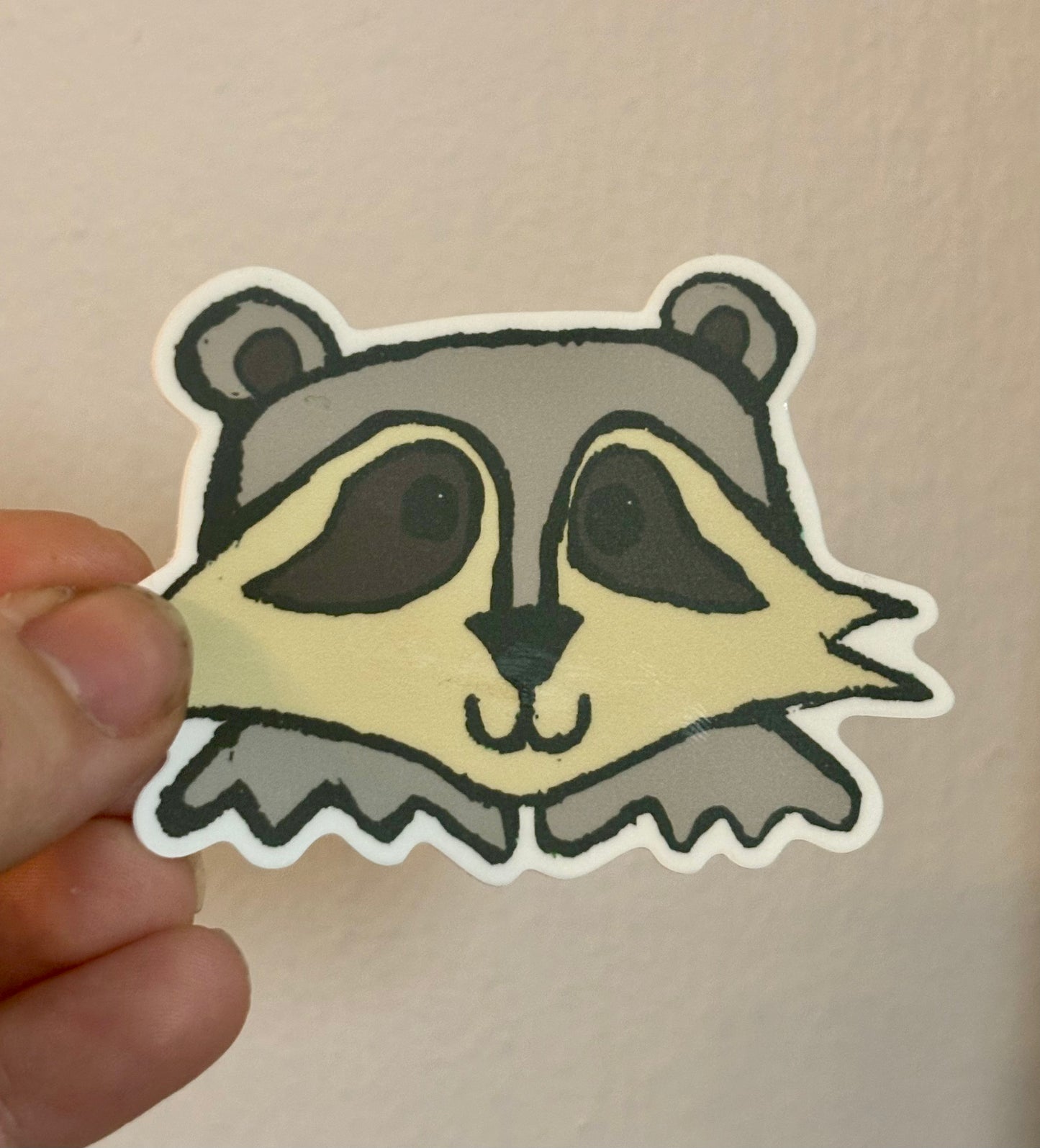 Raccoon Vinyl Sticker