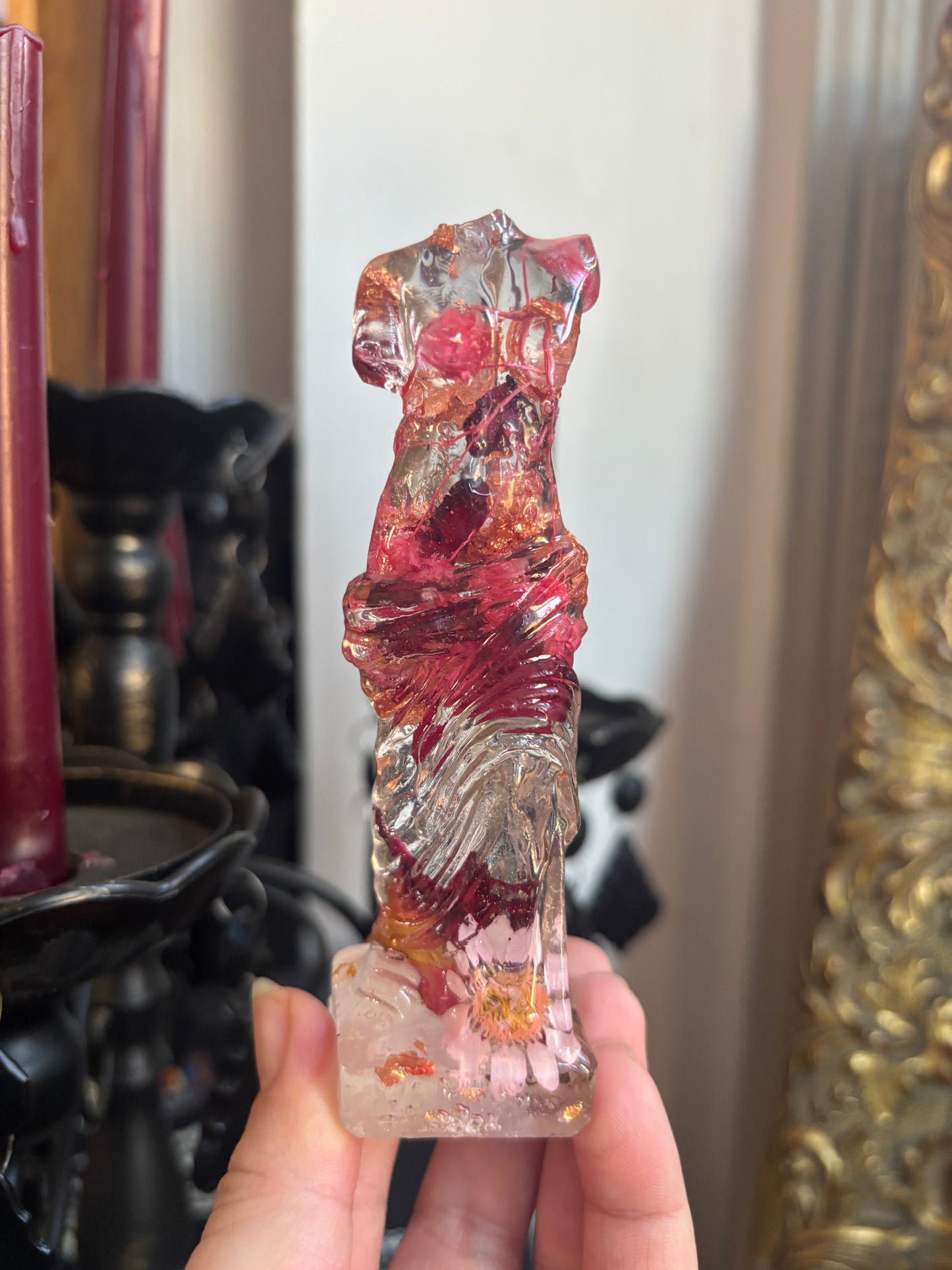 Pink and Rose Gold Headless Statue