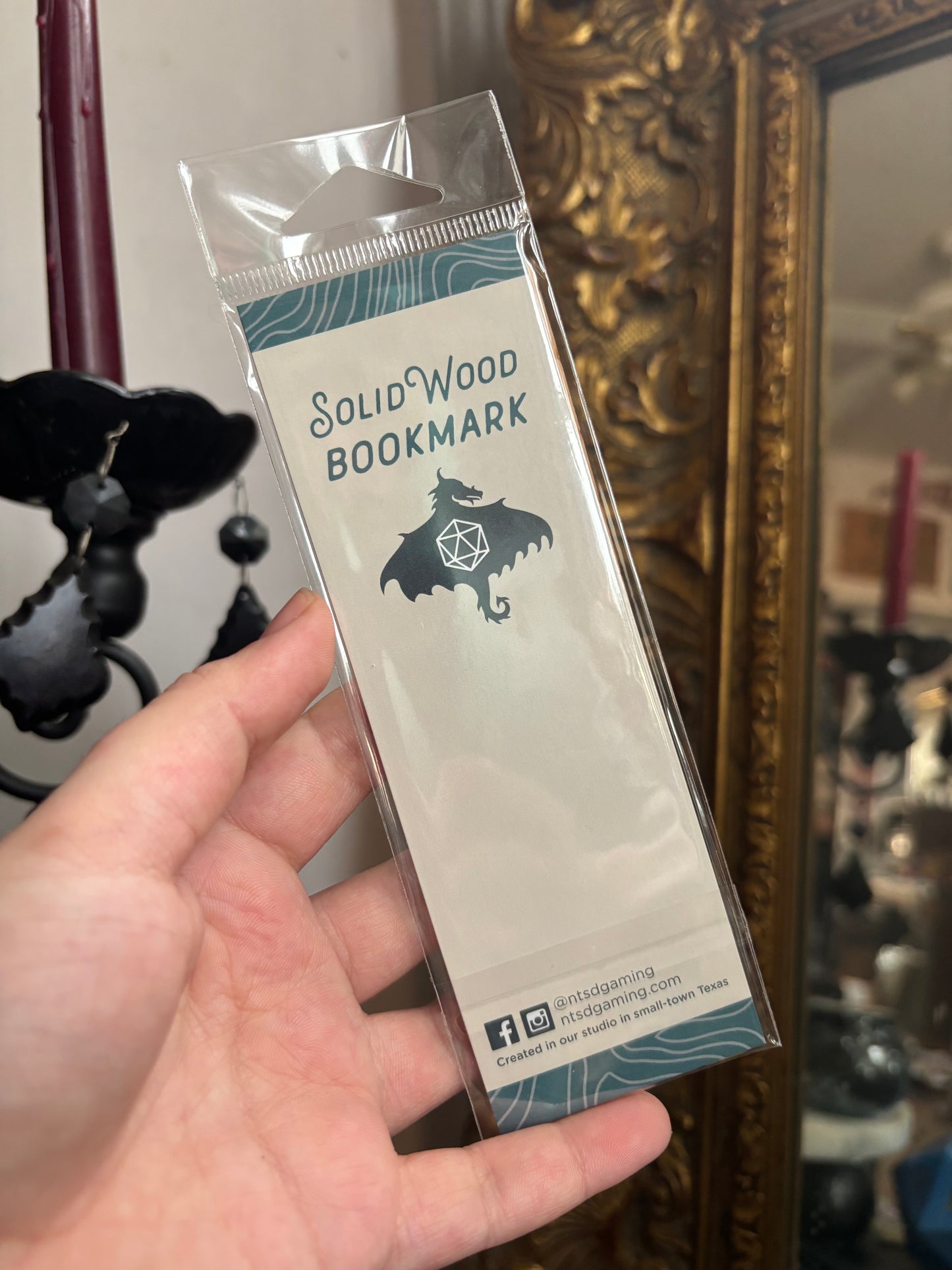 Lord of the Rings wooden bookmark