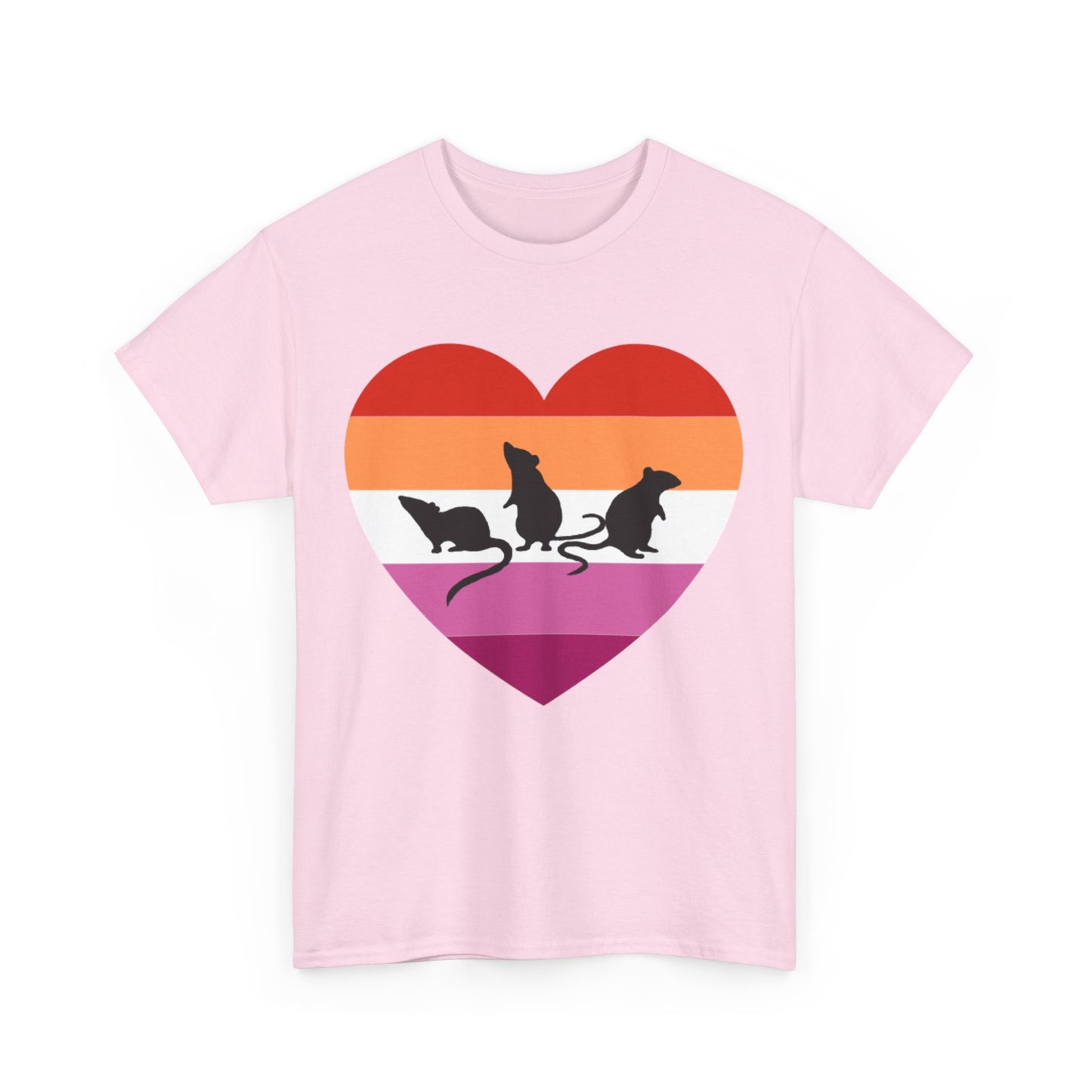 3 Little Lesbian Rats Unisex Heavy Cotton Tee