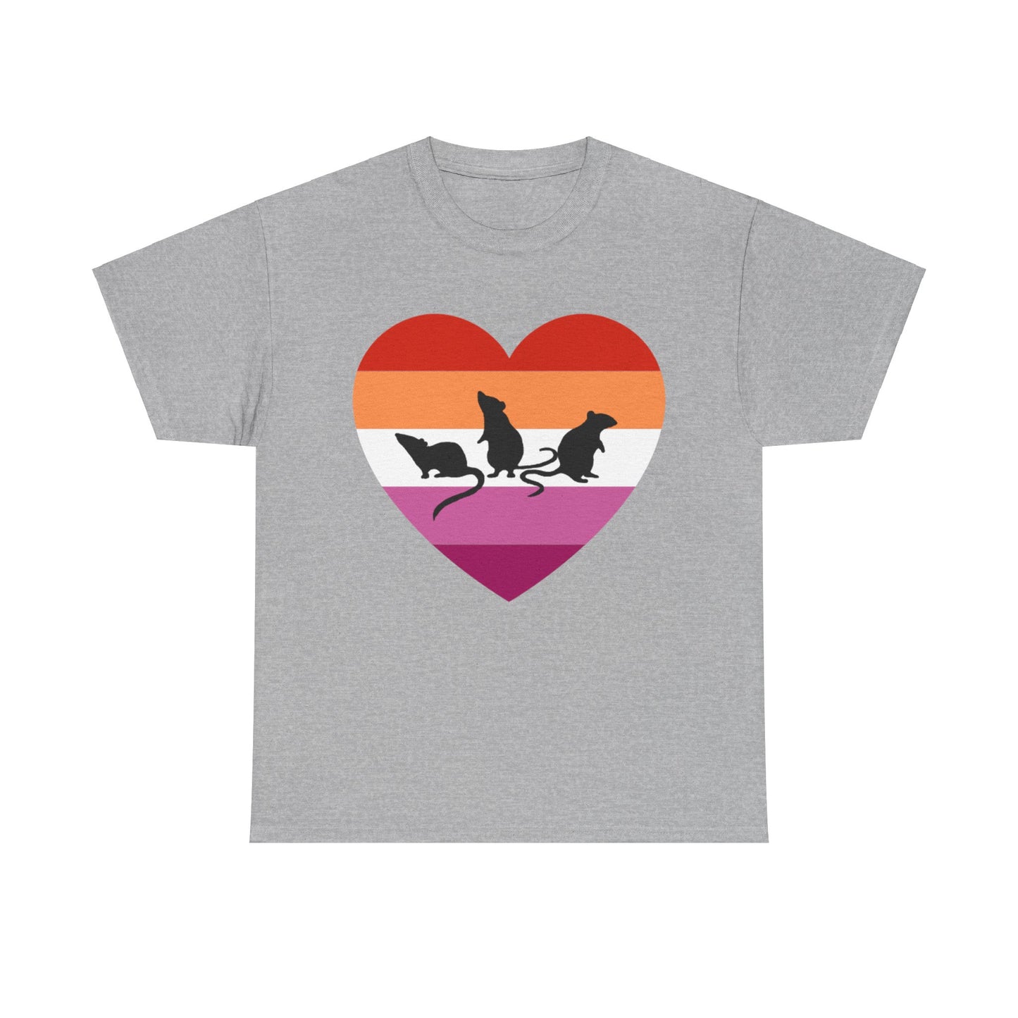 3 Little Lesbian Rats Unisex Heavy Cotton Tee