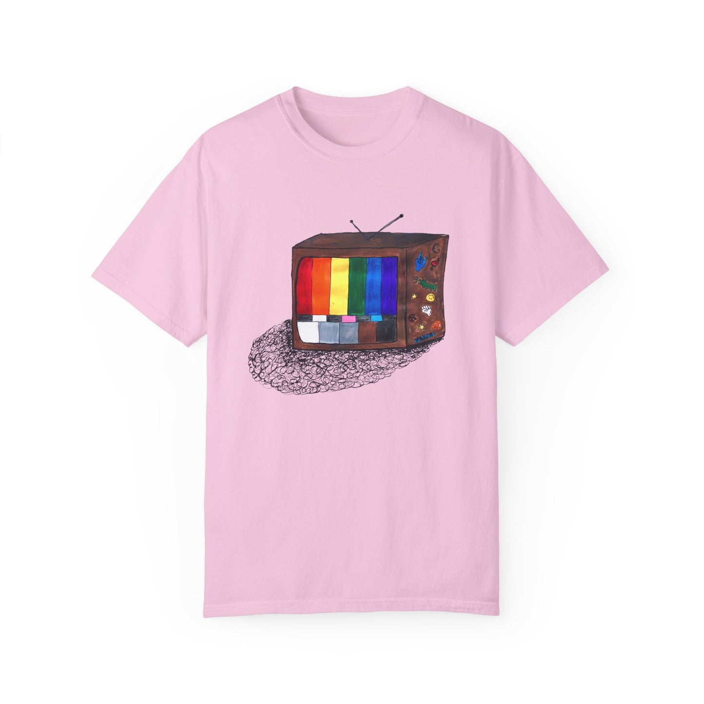 Retro Rainbow Pride TV Unisex T-shirt