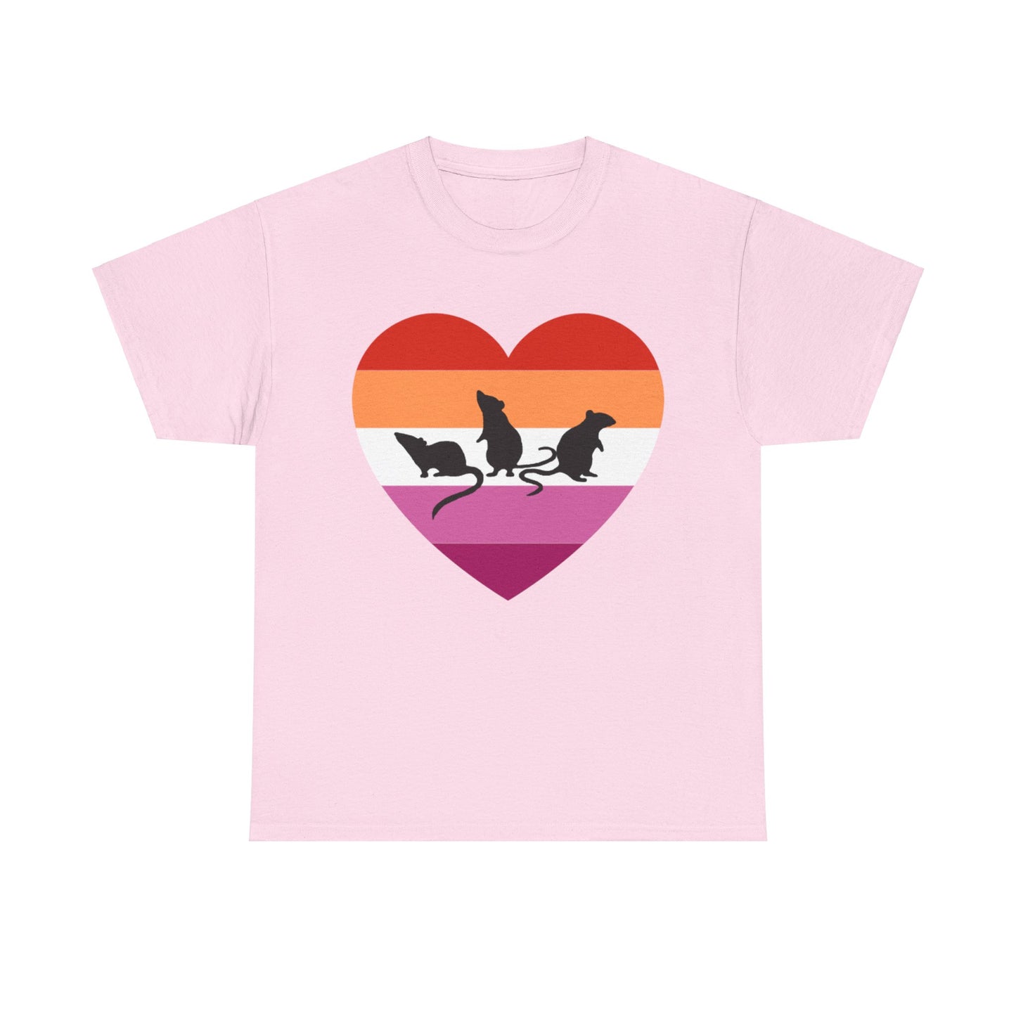 3 Little Lesbian Rats Unisex Heavy Cotton Tee