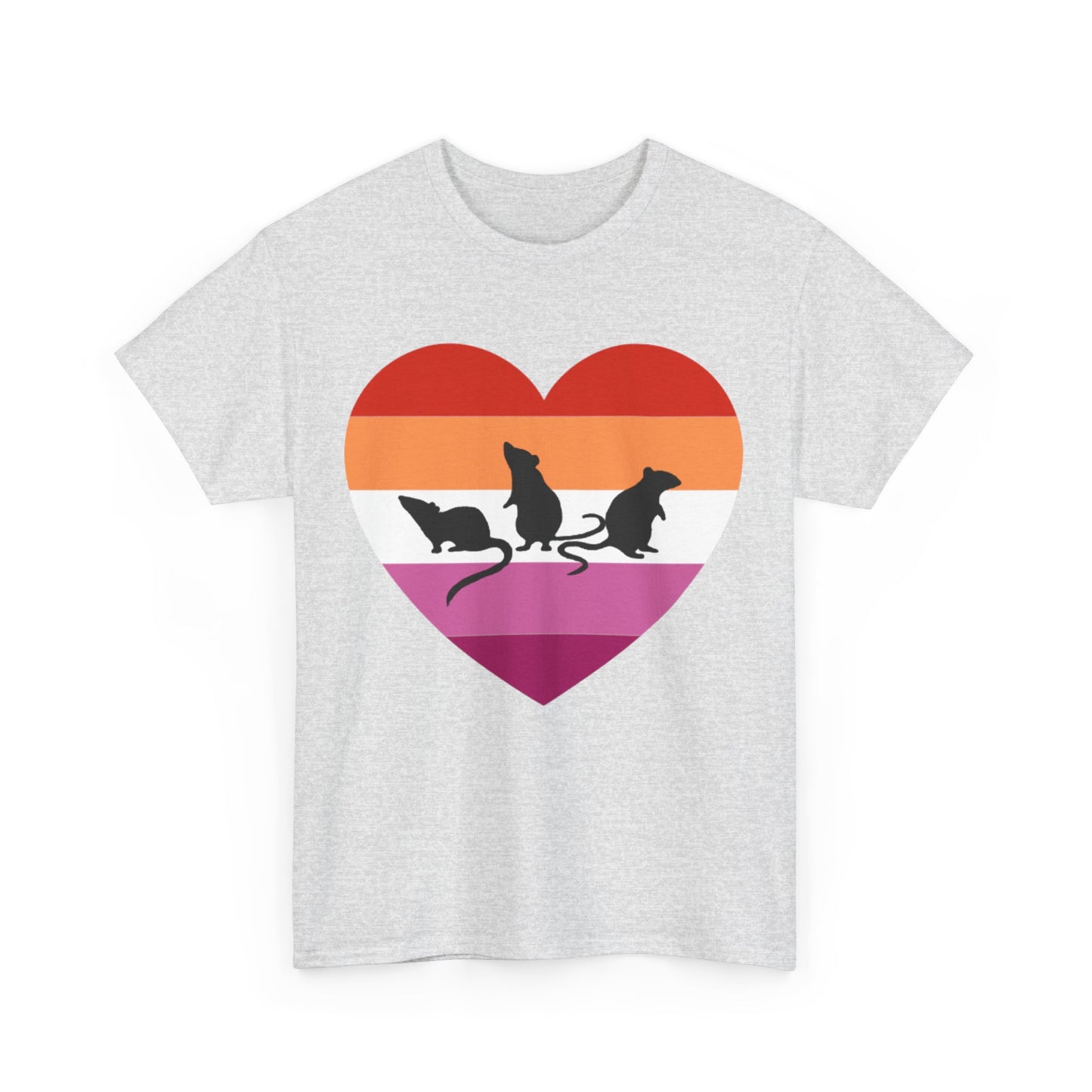 3 Little Lesbian Rats Unisex Heavy Cotton Tee