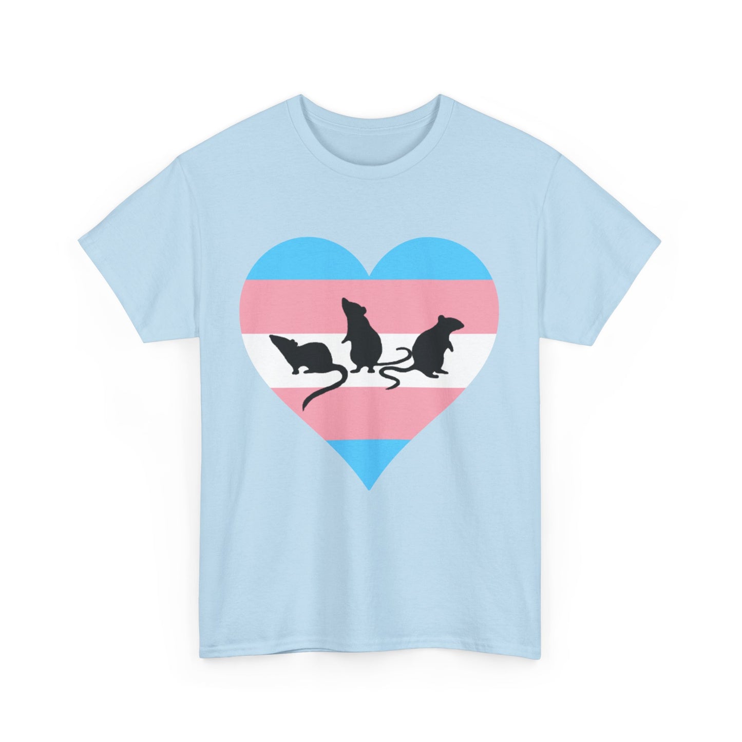 3 little Trans Rats Unisex Heavy Cotton Tee