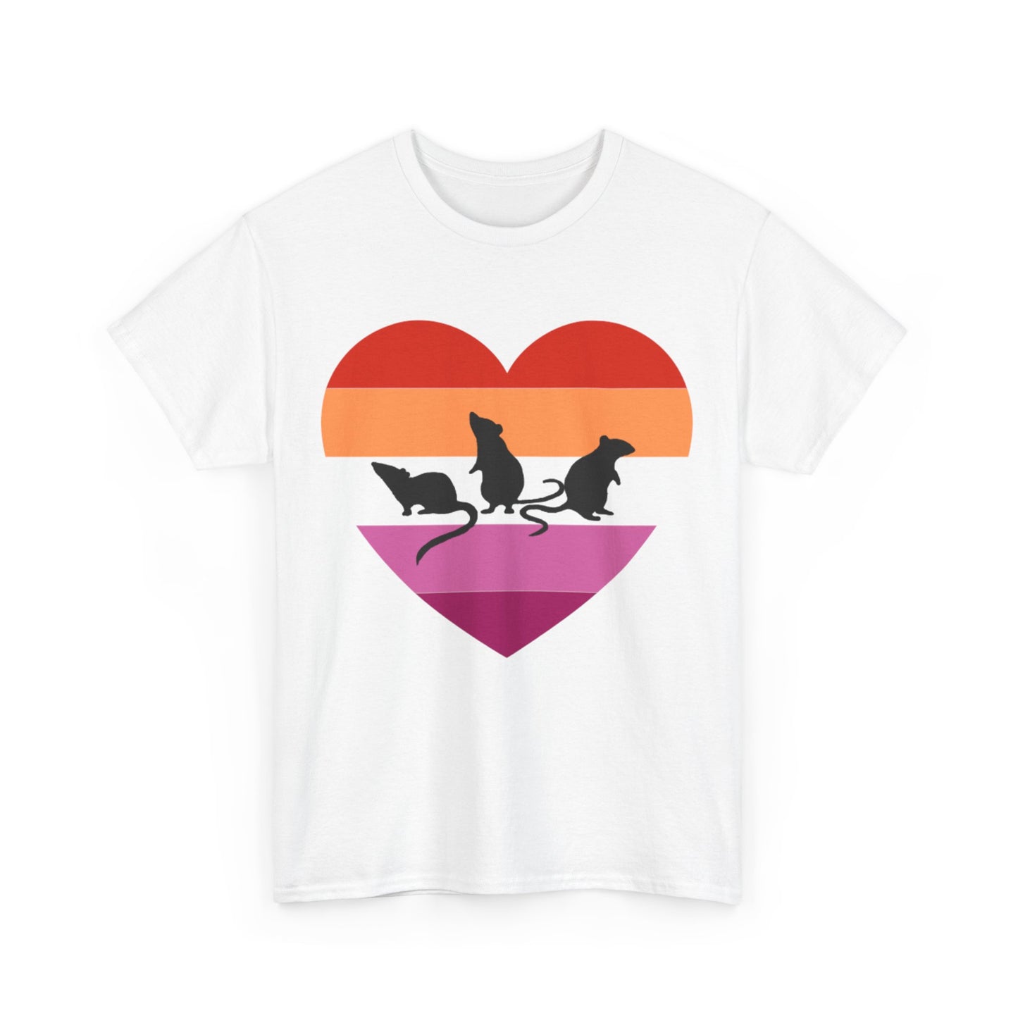 3 Little Lesbian Rats Unisex Heavy Cotton Tee