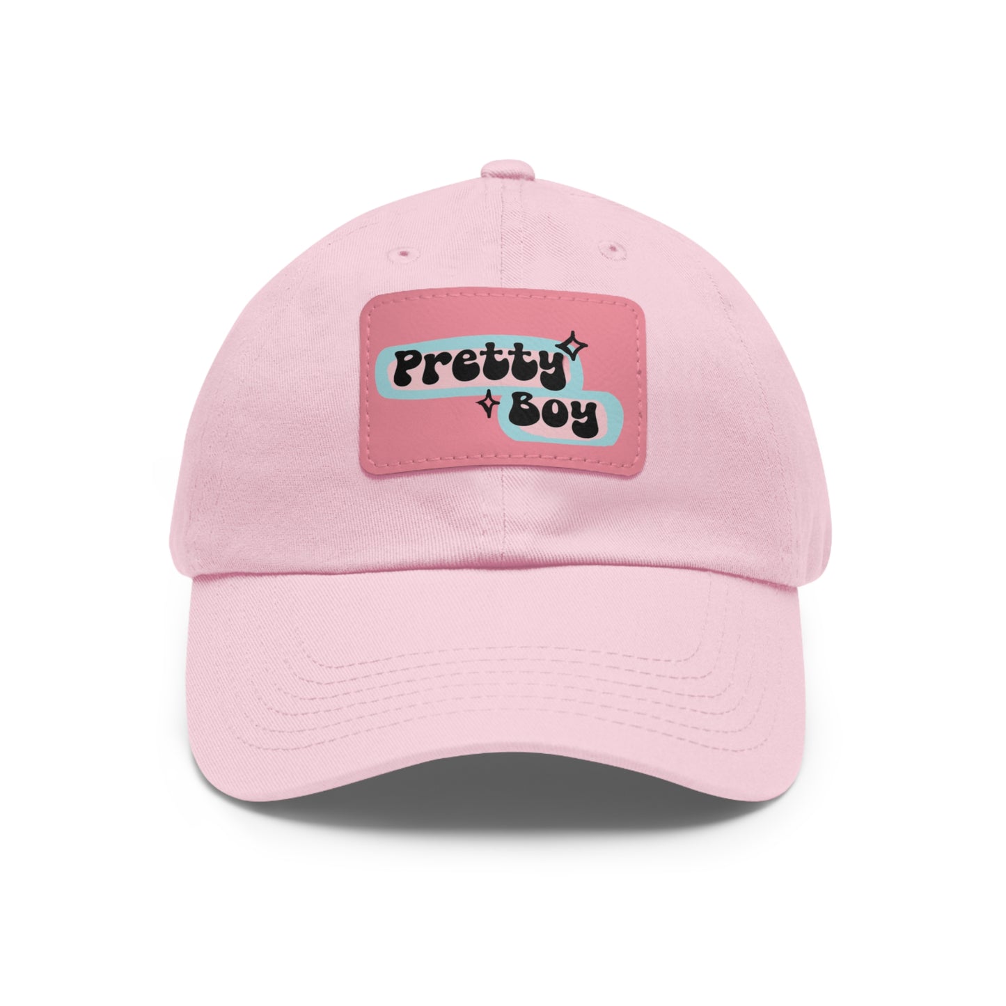 Pretty Boy Dad Hat with Leather Patch (Rectangle)