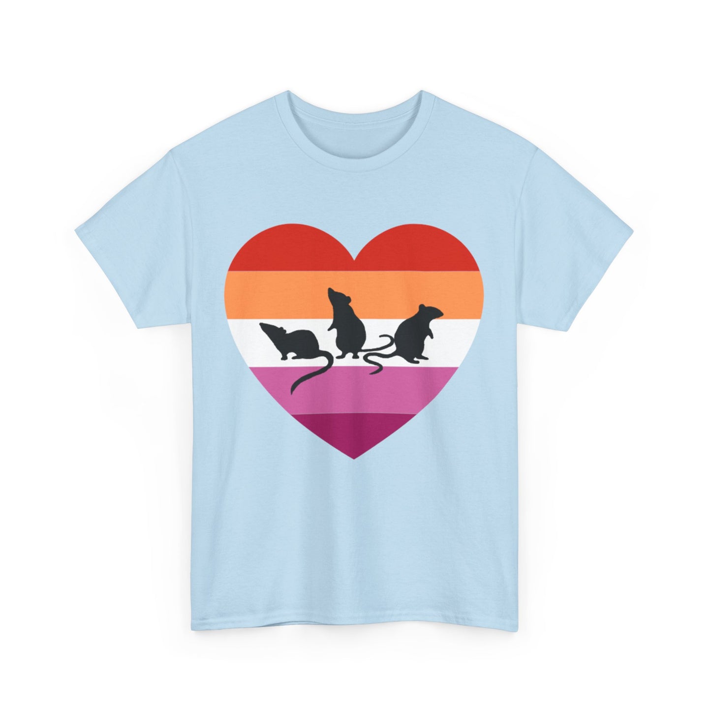 3 Little Lesbian Rats Unisex Heavy Cotton Tee