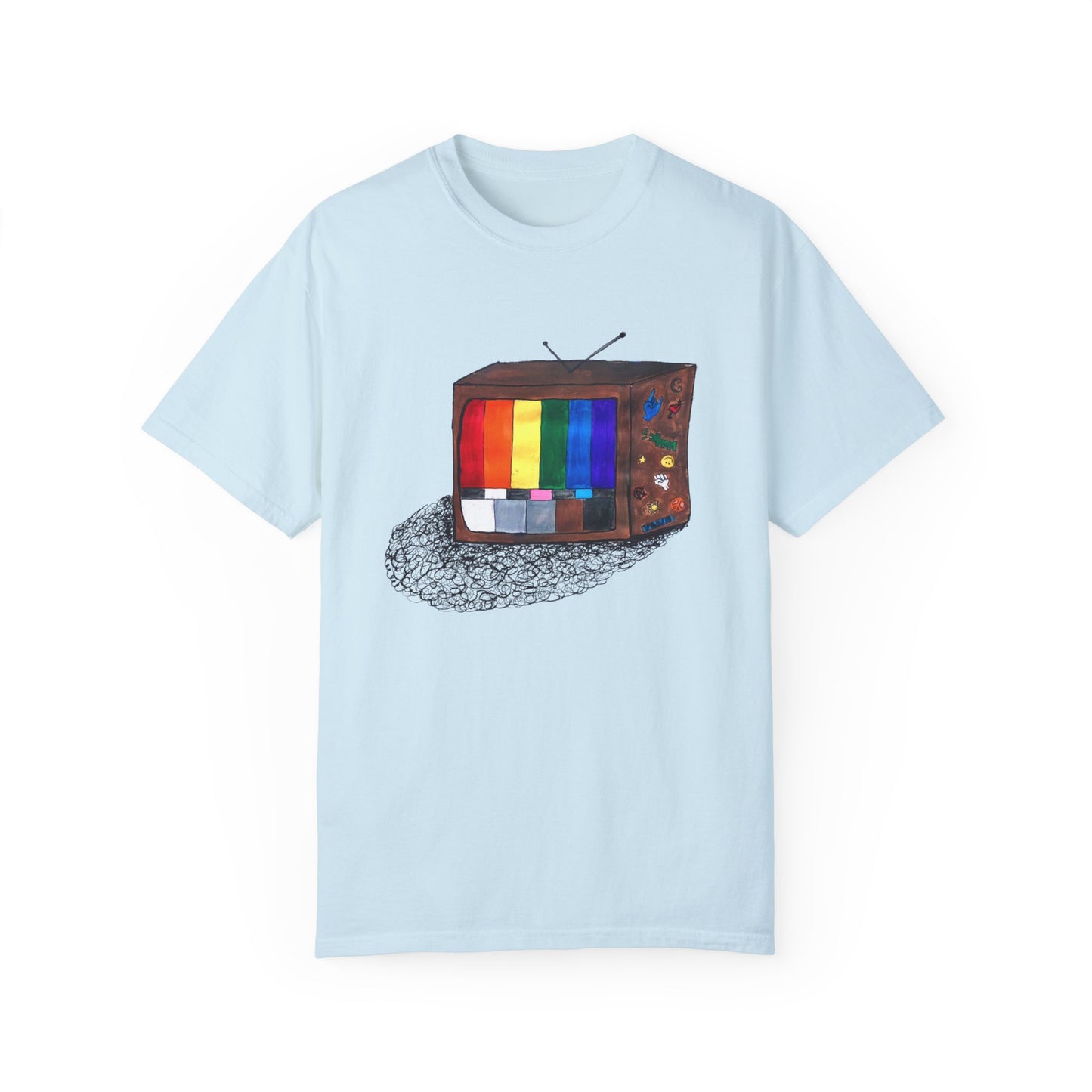 Retro Rainbow Pride TV Unisex T-shirt