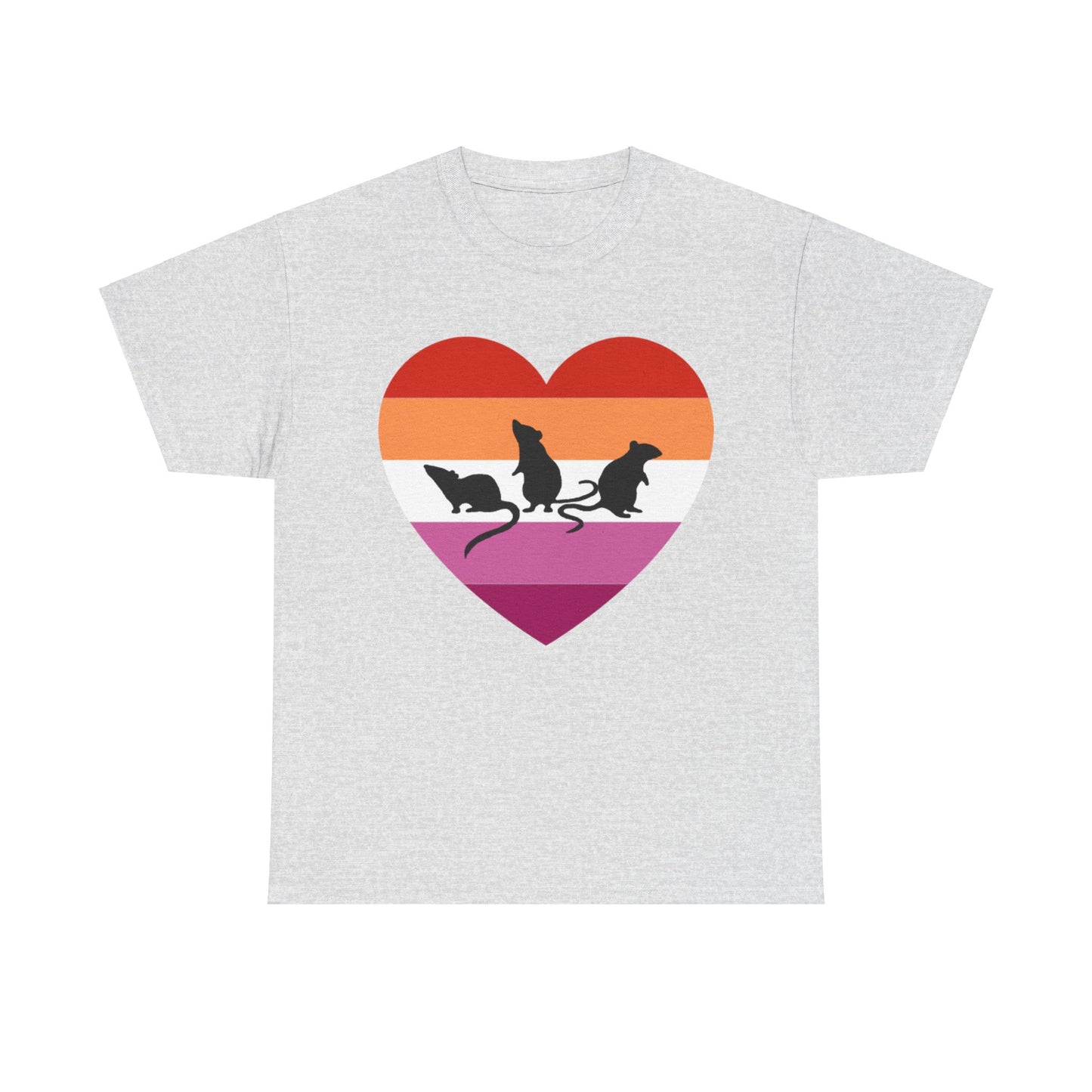 3 Little Lesbian Rats Unisex Heavy Cotton Tee