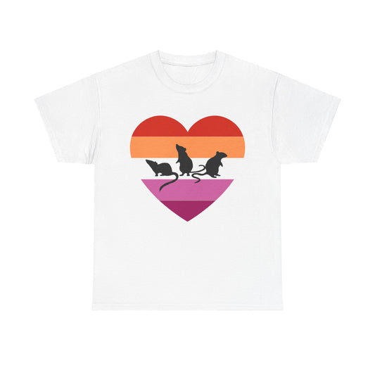 3 Little Lesbian Rats Unisex Heavy Cotton Tee