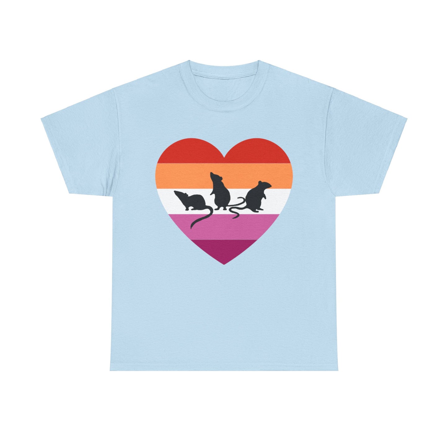 3 Little Lesbian Rats Unisex Heavy Cotton Tee