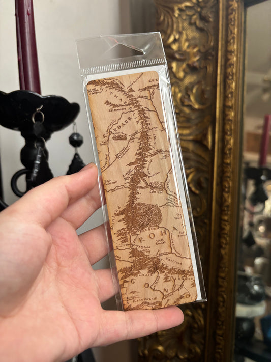 Lord of the Rings wooden bookmark