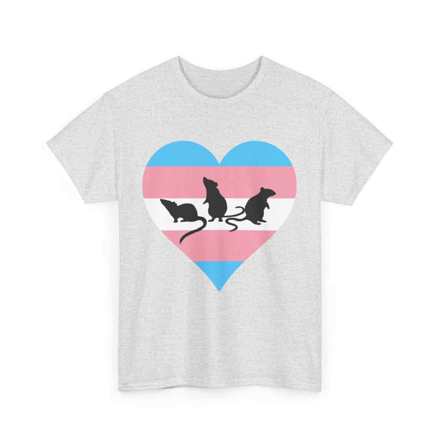 3 little Trans Rats Unisex Heavy Cotton Tee