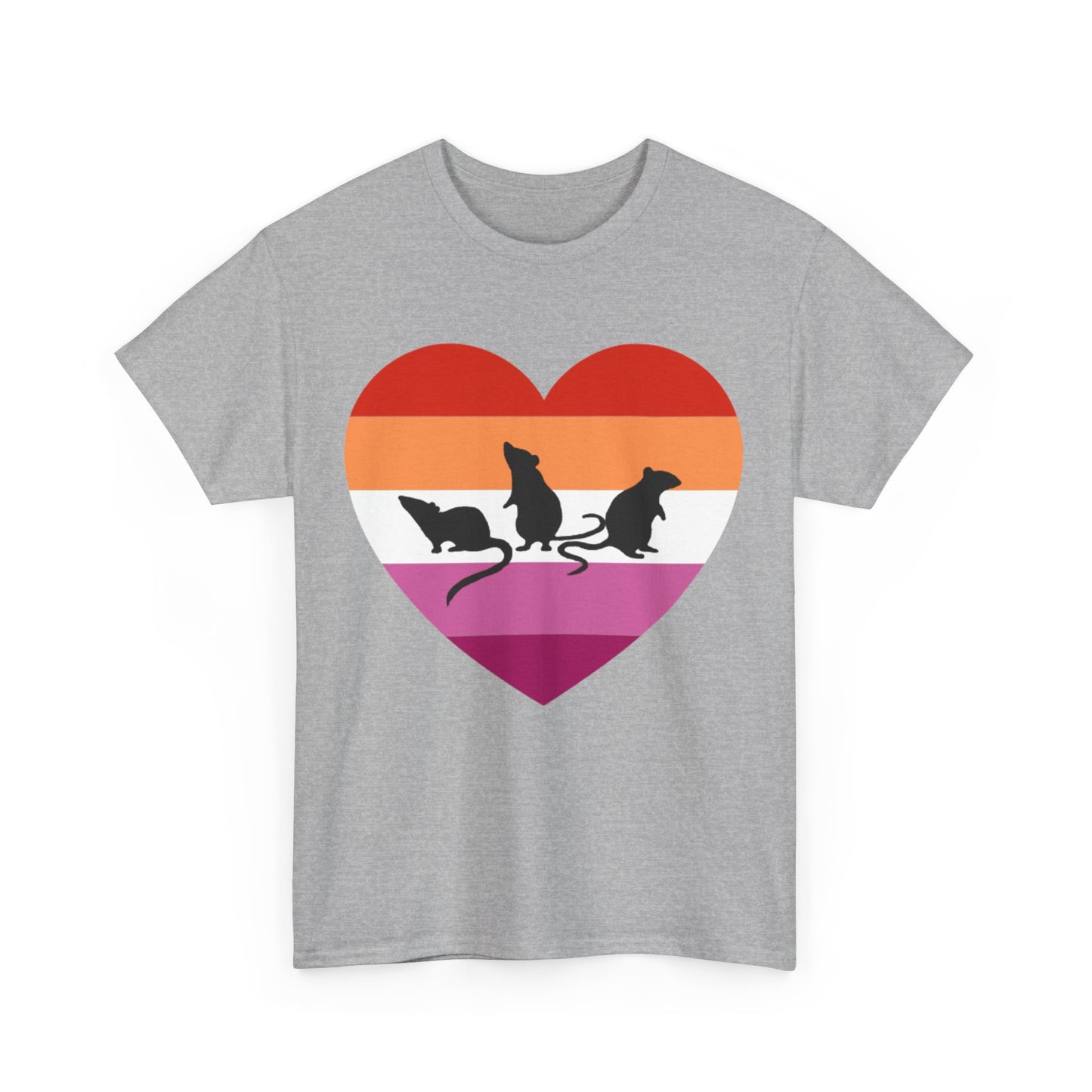 3 Little Lesbian Rats Unisex Heavy Cotton Tee