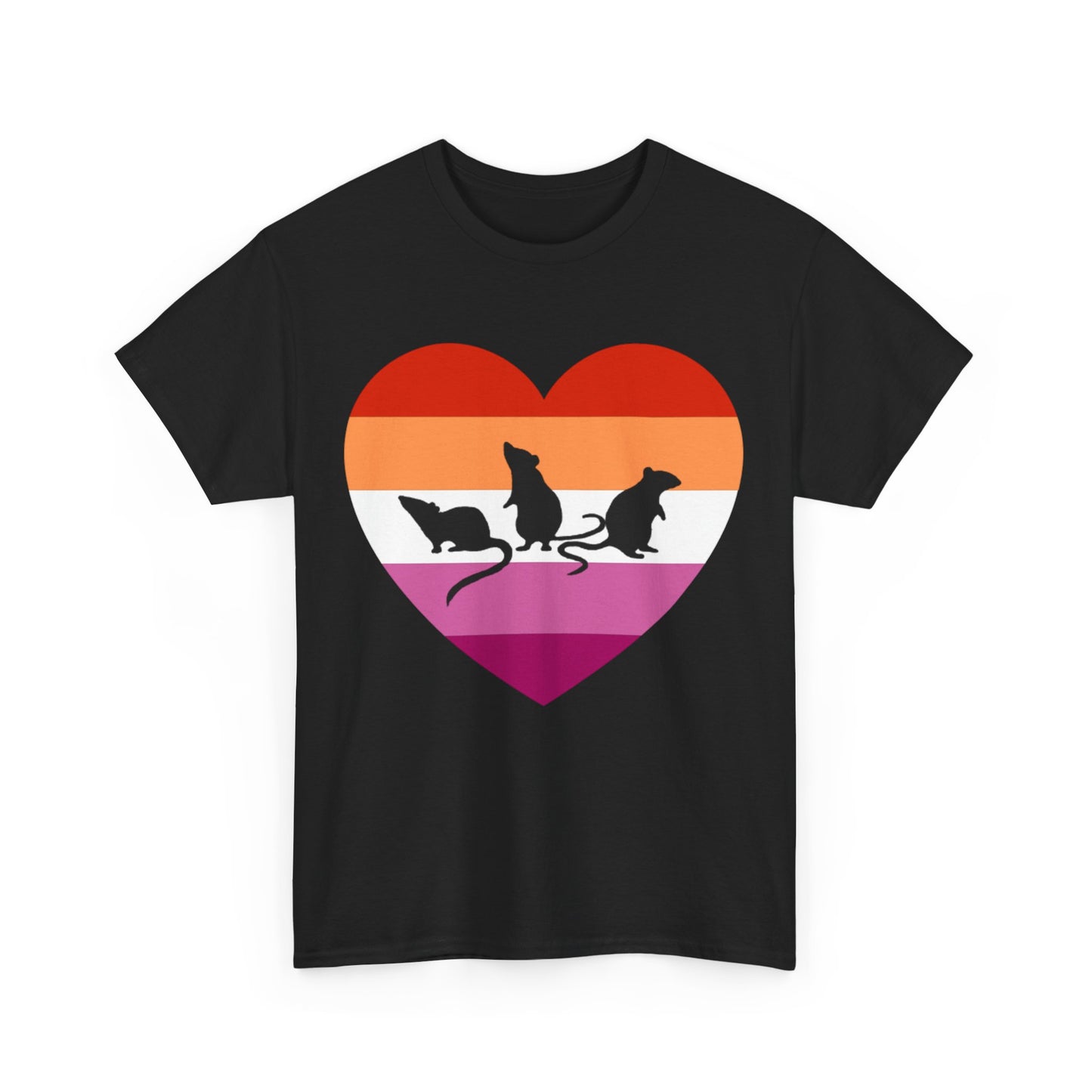 3 Little Lesbian Rats Unisex Heavy Cotton Tee