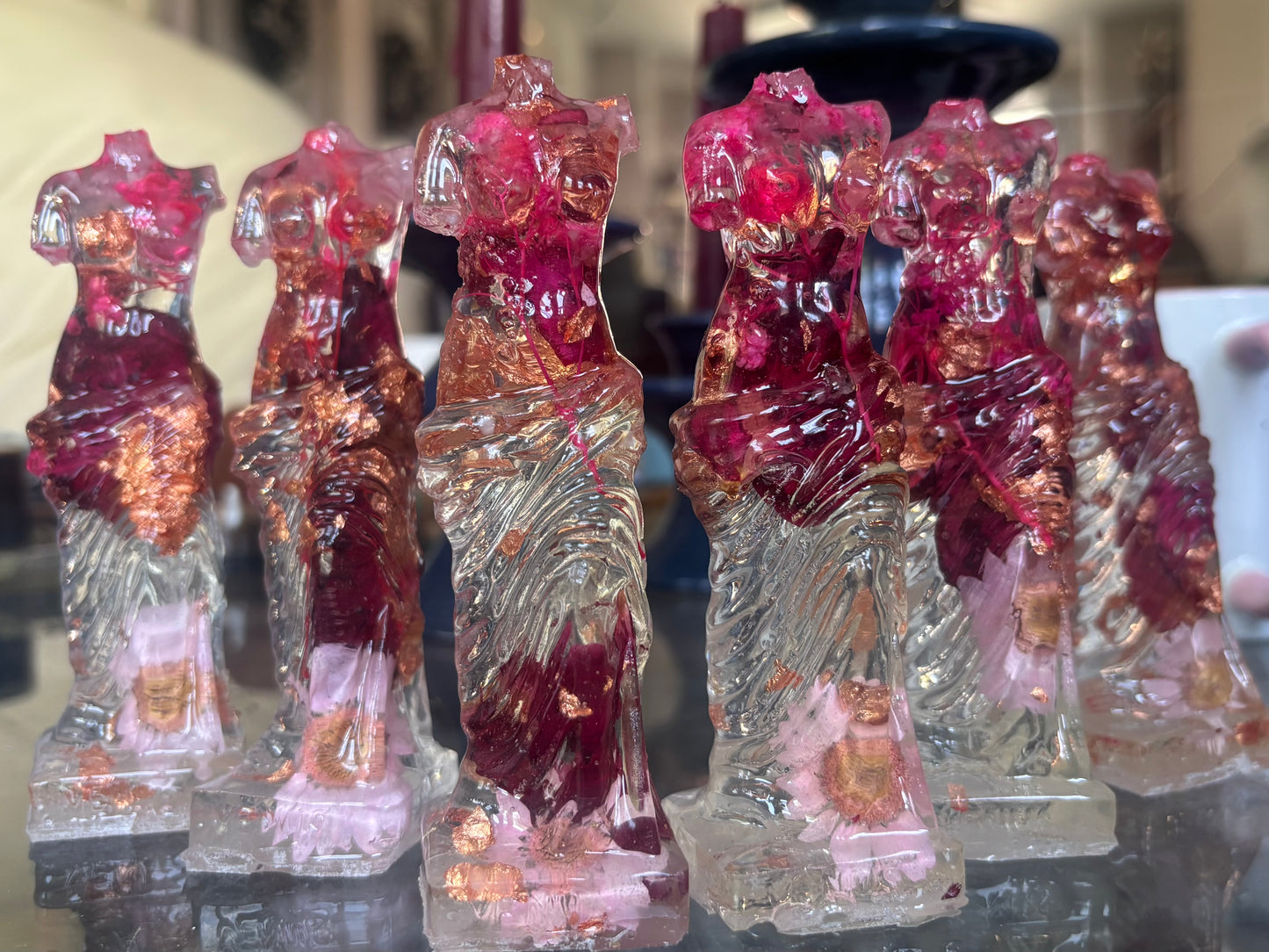 Headless Pink and Rose Gold Statues