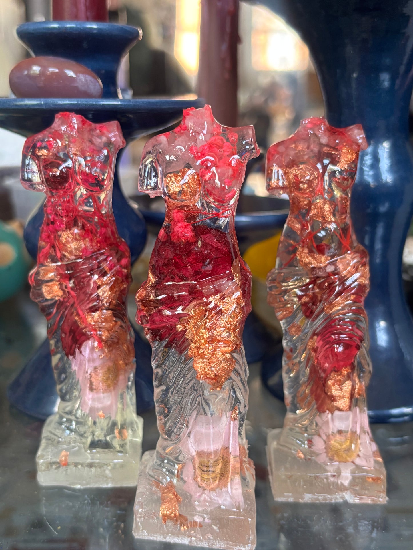 Headless Pink and Rose Gold Statues
