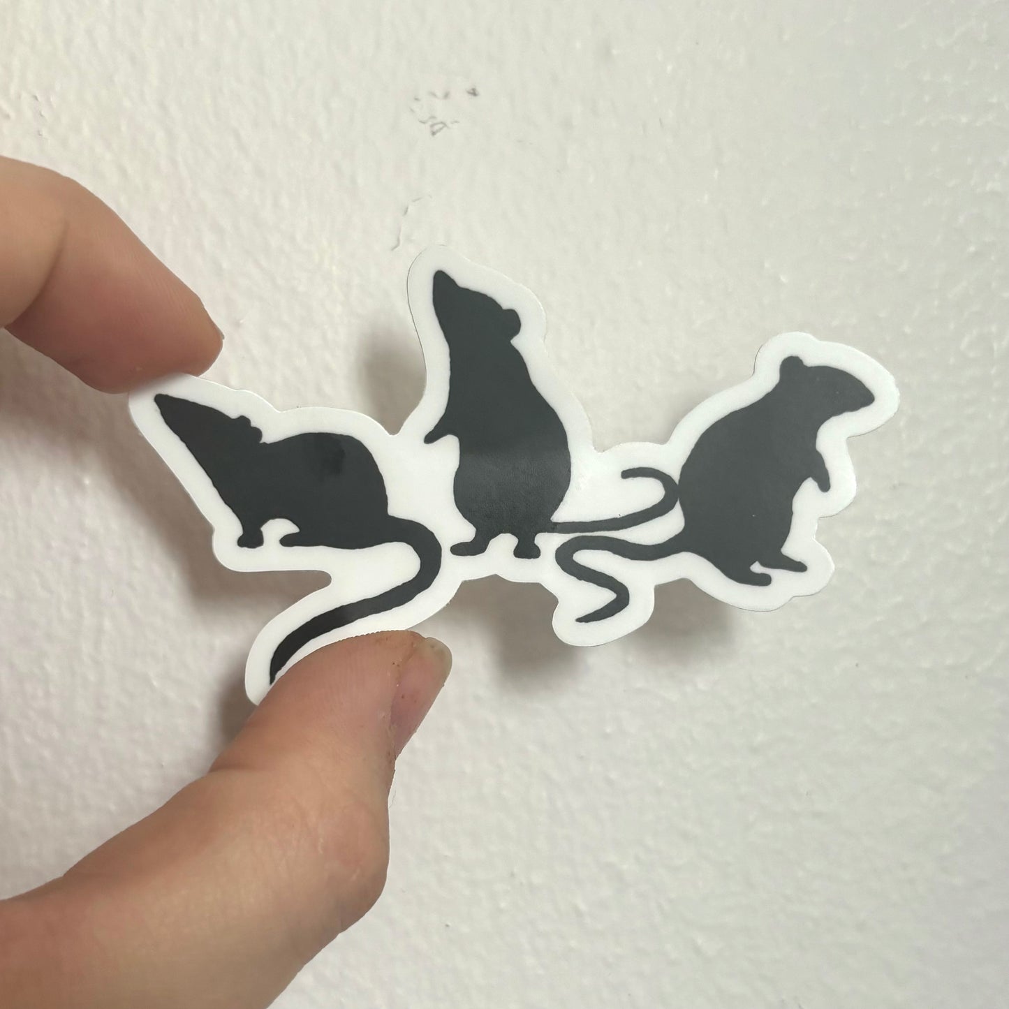 3 Little Rats Vinyl Sticker