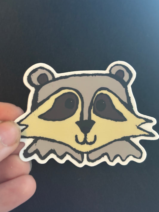 Raccoon Vinyl Sticker