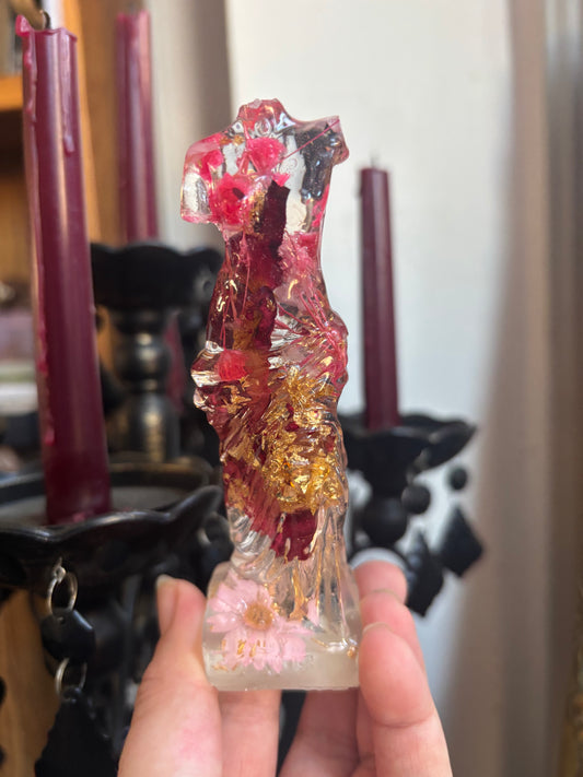 Pink and Gold Headless Statue