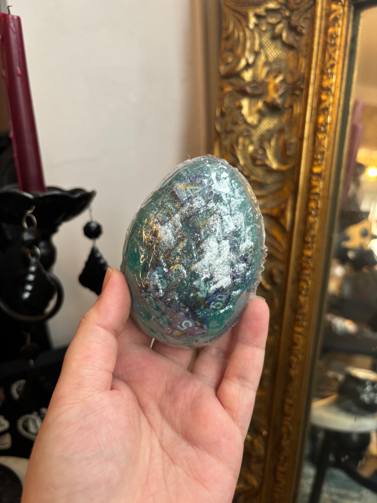 Dragon egg D20 soap