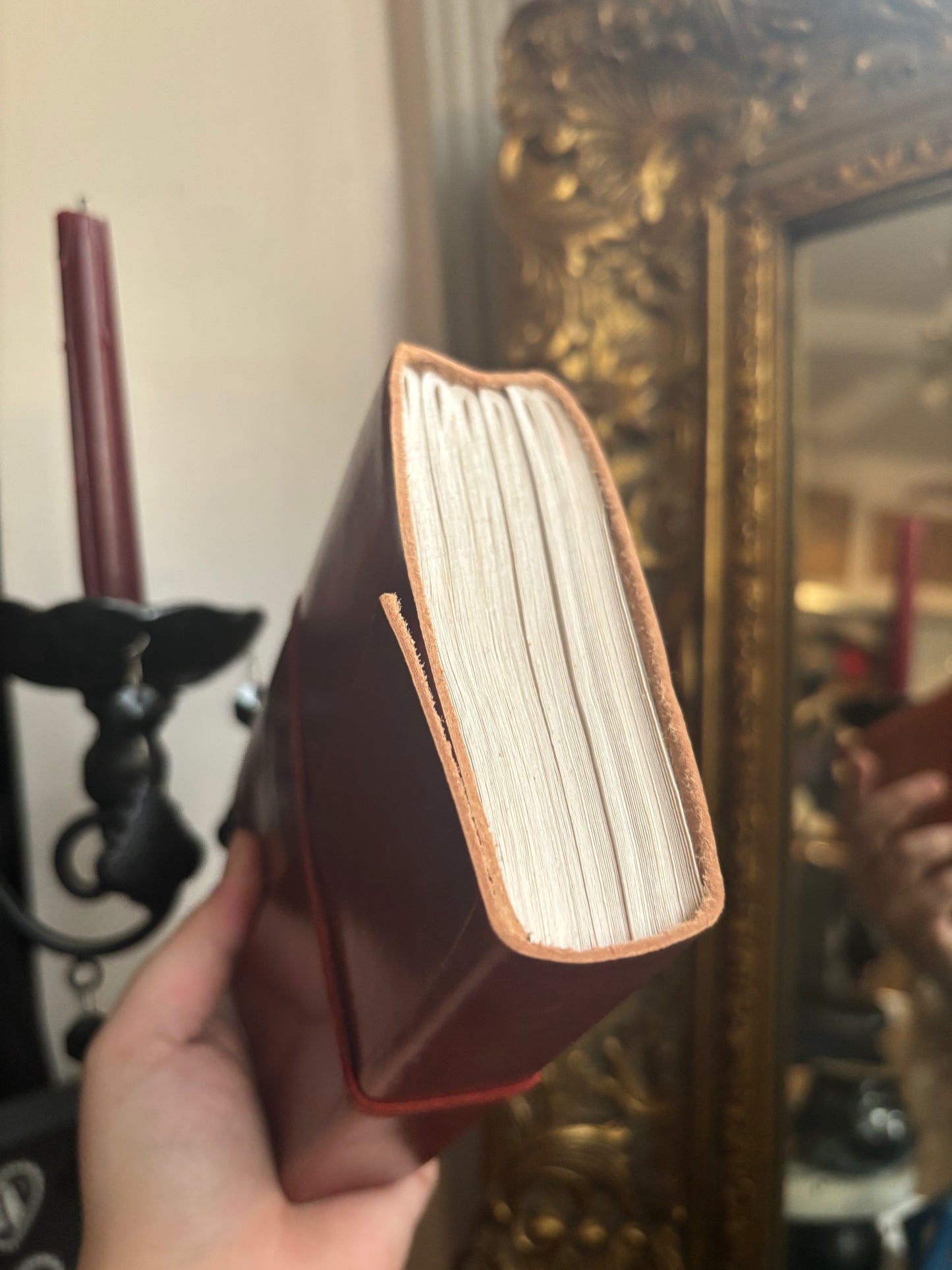 Handmade leather journal