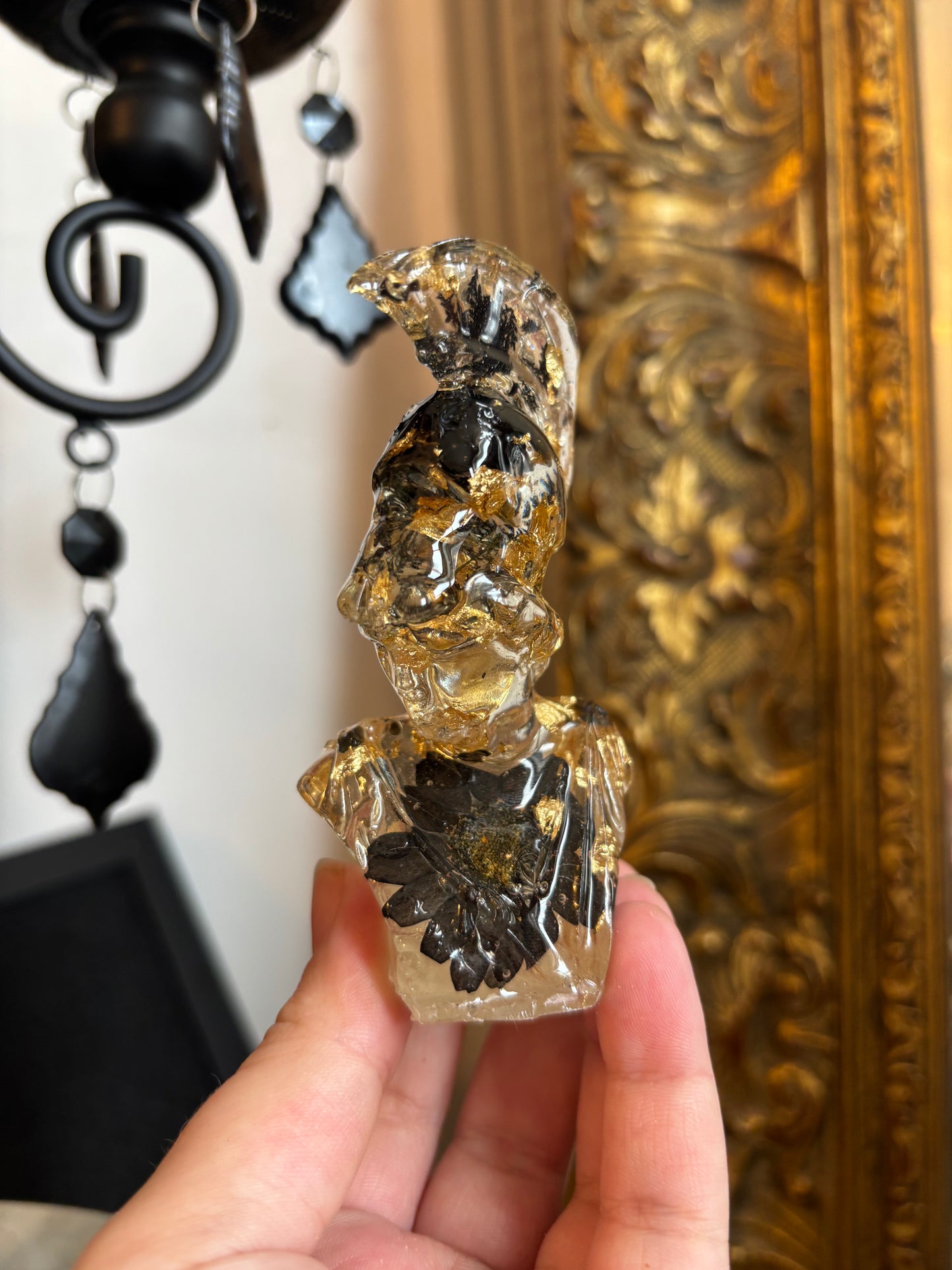 Discounted Athena Statue (black and gold)