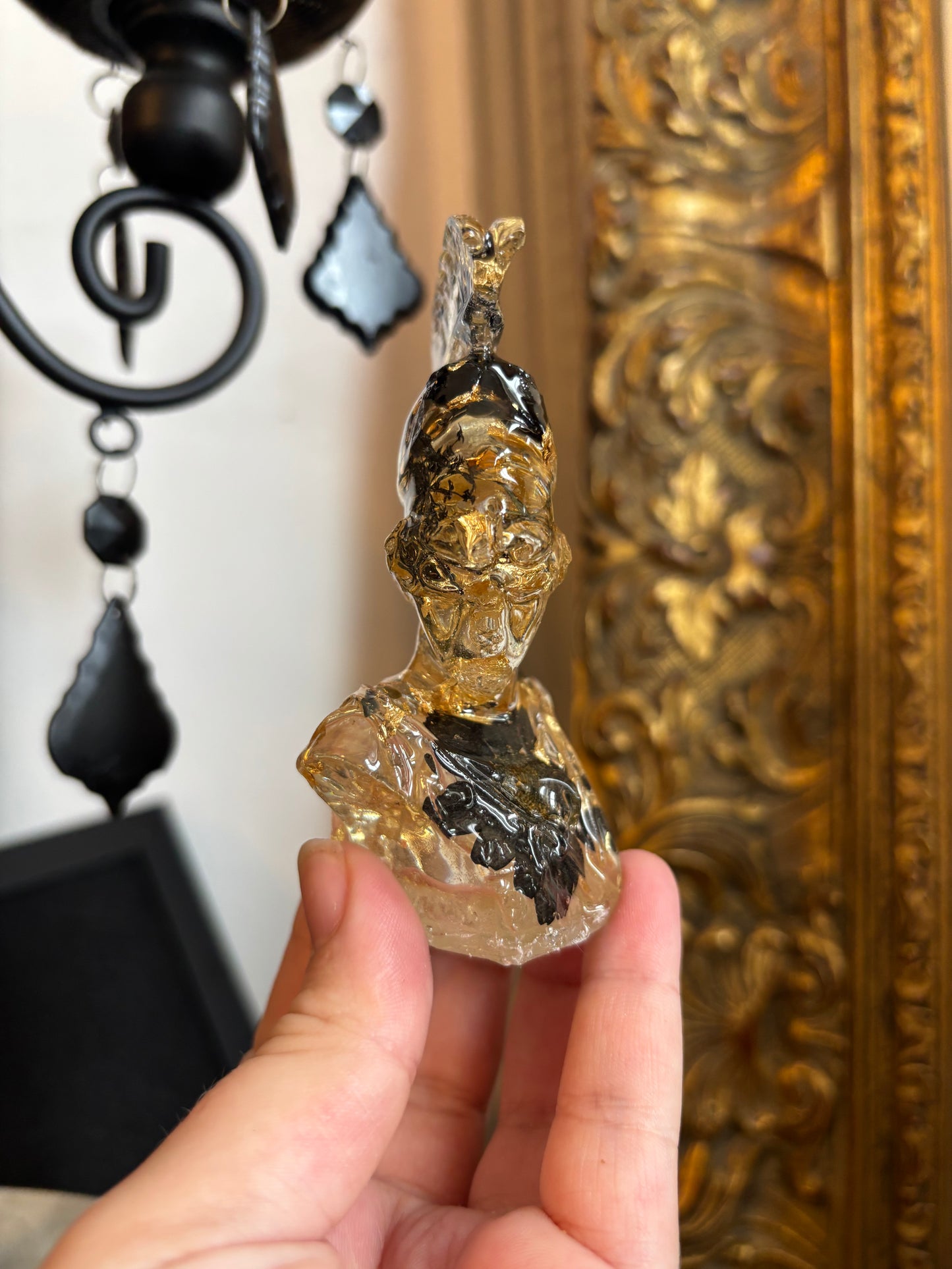 Discounted Athena Statue (black and gold)